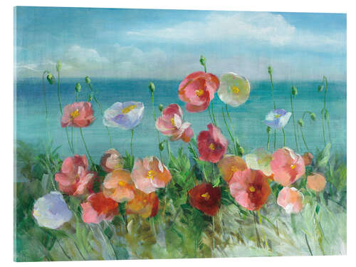 Acrylic print Coastal Poppies