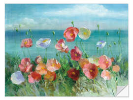 Autocolante decorativo Poppies costa