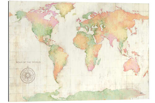 Tableau en plexi-alu Monde éclatant