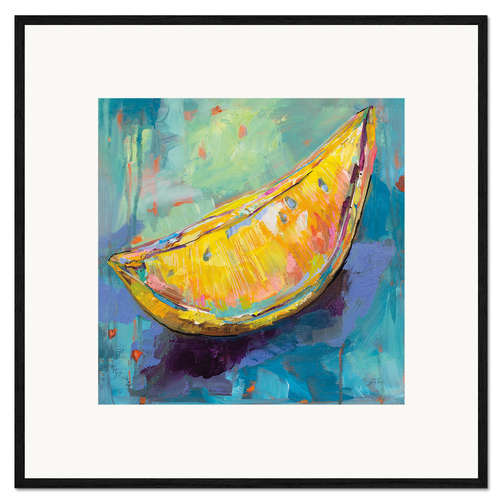 Innrammet kunsttrykk Lemon wedge