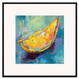 Innrammet kunsttrykk Lemon wedge