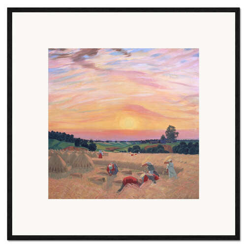 Gerahmter Kunstdruck Kornernte