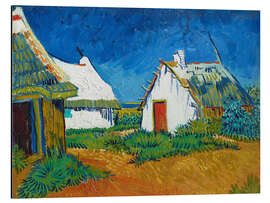 Magnettafel Drei weiße Hütten in Saintes-Maries