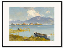 Gerahmter Kunstdruck Fraueninsel, Chiemsee
