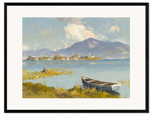 Gerahmter Kunstdruck Fraueninsel, Chiemsee