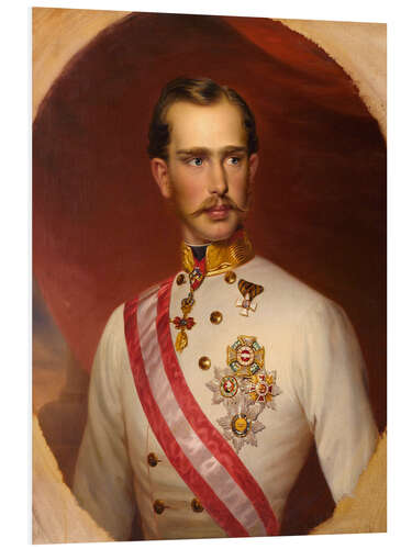 Foam board print Emperor Franz Joseph I of Austria