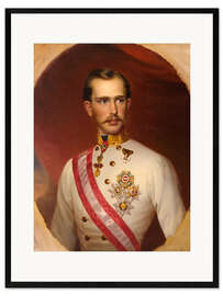 Gerahmter Kunstdruck Kaiser Franz Joseph I. von Österreich