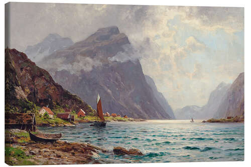 Canvas print Fjord landscape