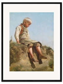 Framed art print Boy in the sun