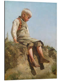 Magnettafel Knabe in der Sonne