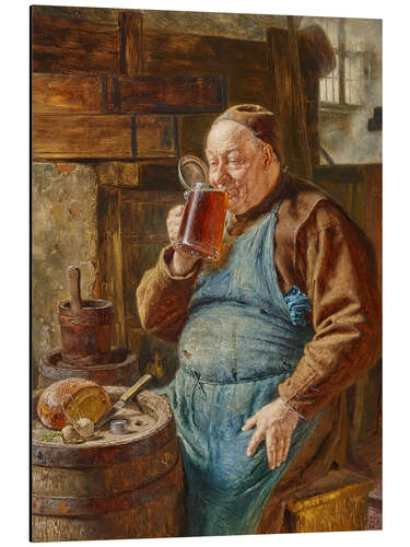 Aluminiumsbilde The master brewer