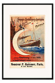 Gerahmter Kunstdruck Campagnie Hambourgeoise-Américaine