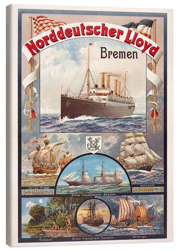 Canvas print Norddeutscher Lloyd