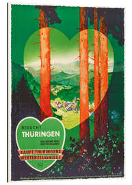 Magnettafel Thüringen Reiseplakat