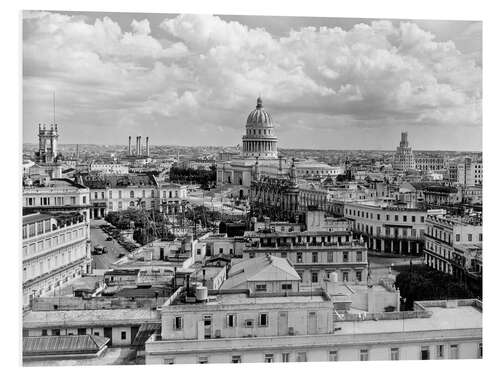 Foam board print Havana skyline