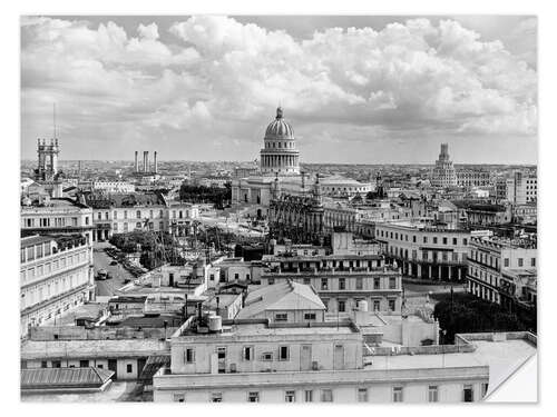 Naklejka na ścianę Havana skyline