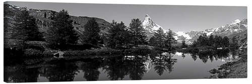 Quadro em tela Matterhorn refletido no Grindjisee