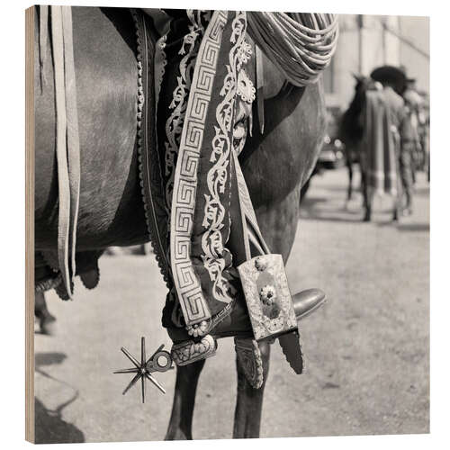 Cuadro de madera Traje de vaquero charro