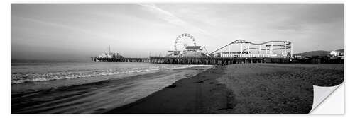 Selvklebende plakat Santa Monica Pier in California