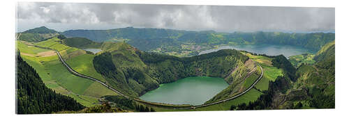 Acrylglas print Sete Cidades Caldara in the Azores