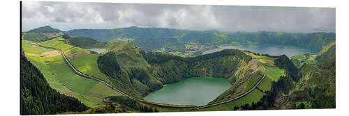 Aluminium print Sete Cidades Caldara in the Azores