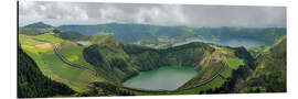 Aluminium print Sete Cidades Caldara in the Azores