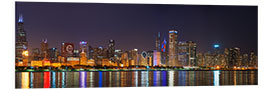 Foam board print Chicago skyline