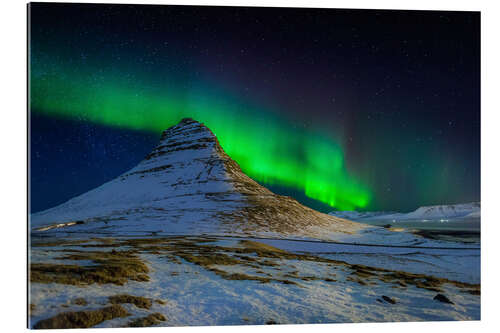 Gallery print Aurora Borealis over the Kirkjufell