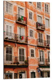 Aluminium print Barrio Alta in Lisbon