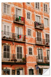 Selvklebende plakat Barrio Alta in Lisbon