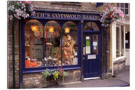 Tableau en plexi-alu Boulangerie dans les Cotswolds