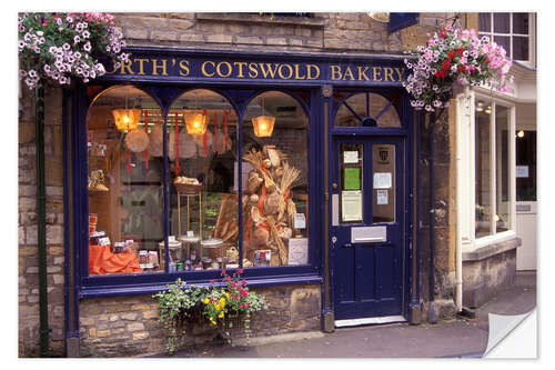 Selvklebende plakat Bakery in Cotswold