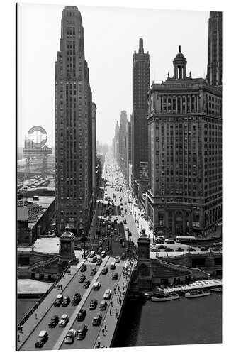 Tableau en aluminium Michigan Avenue à Chicago