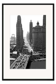 Gerahmter Kunstdruck Michigan Avenue in Chicago