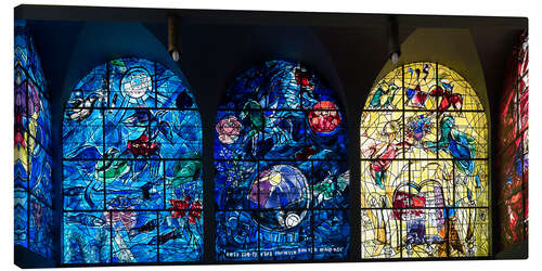 Lerretsbilde Chagall Window at Hadassah Medical Center