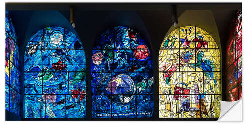 Muursticker Chagall Window at Hadassah Medical Center