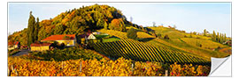 Wall sticker South Styrian Wine Route in autumn