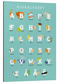 Magnettafel Tieralphabet (schwedisch)