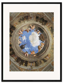 Ingelijste kunstdruk Camera degli Sposi, The oculus I