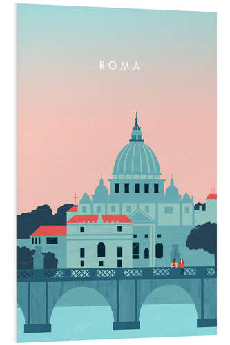 Foam board print Illustration of Rome