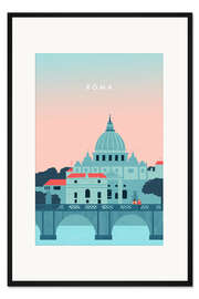 Gerahmter Kunstdruck Roma