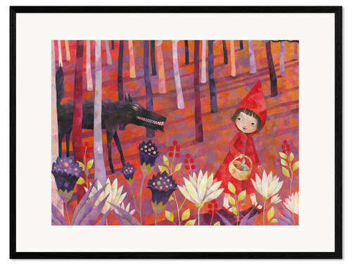 Innrammet kunsttrykk Little Red Riding Hood
