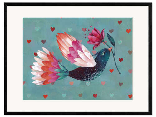 Framed art print Turtledove