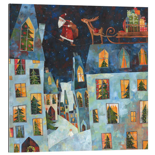 Gallery print Christmas roofs