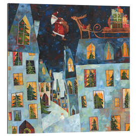 Gallery print Christmas roofs