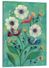 Magnettafel Kolibrigarten