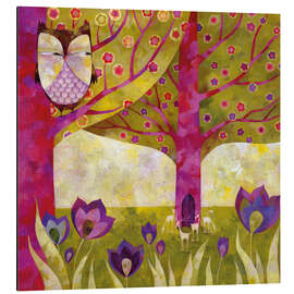 Magnettafel Baumwelten im Frühling