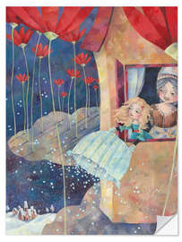 Sticker mural Dame Holle