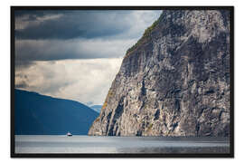 Gerahmter Kunstdruck Aurlandsfjord, Norwegen