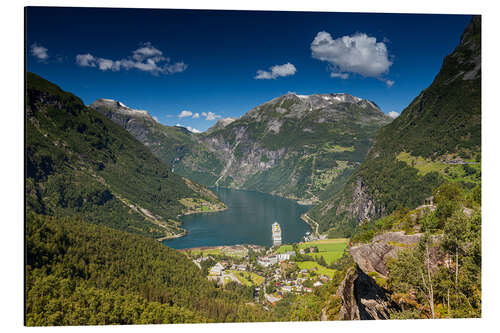 Alubild Geirangerfjord, Norwegen